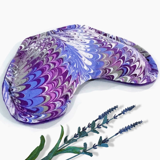 Contoured Eye Pillow for Eye Strain and Fatigue, Natural Grains and Aromatherapy